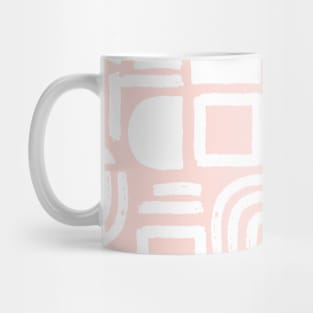 Blush Minimal Solid Geometry Mug